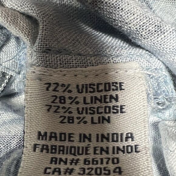 Ranna Gill Shorts Large Floral Multicolor Pull On Linen Blend Floral Pockets - Picture 12 of 13